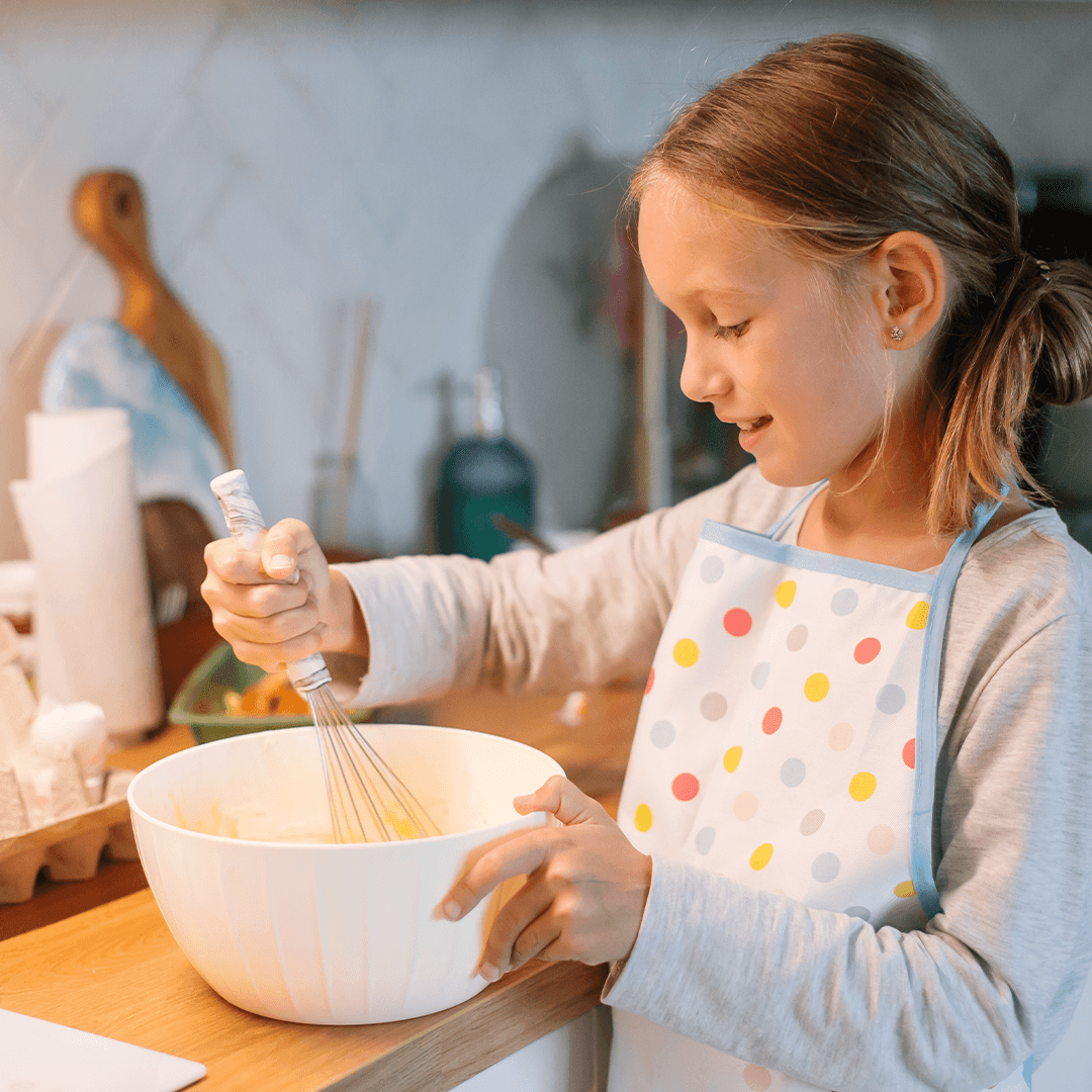 indoor activities for kids – baking together in the kitchen